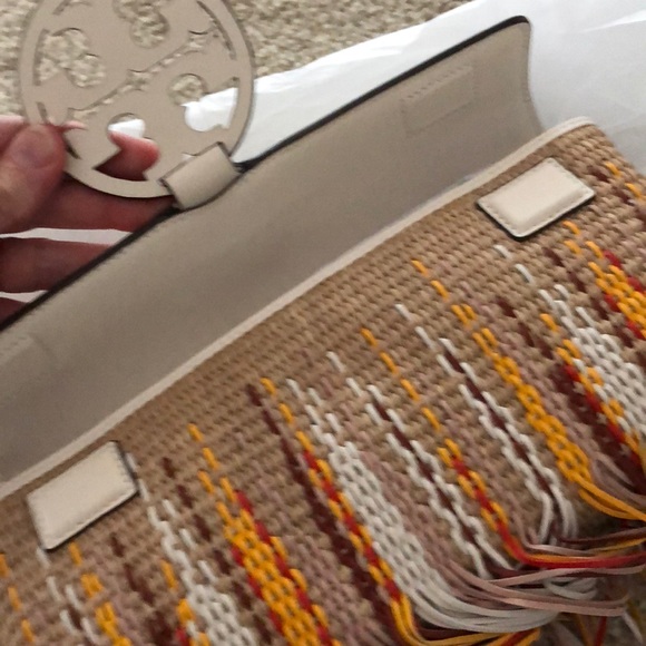 New Tory Burch Miller fringe clutch - Picture 8 of 11